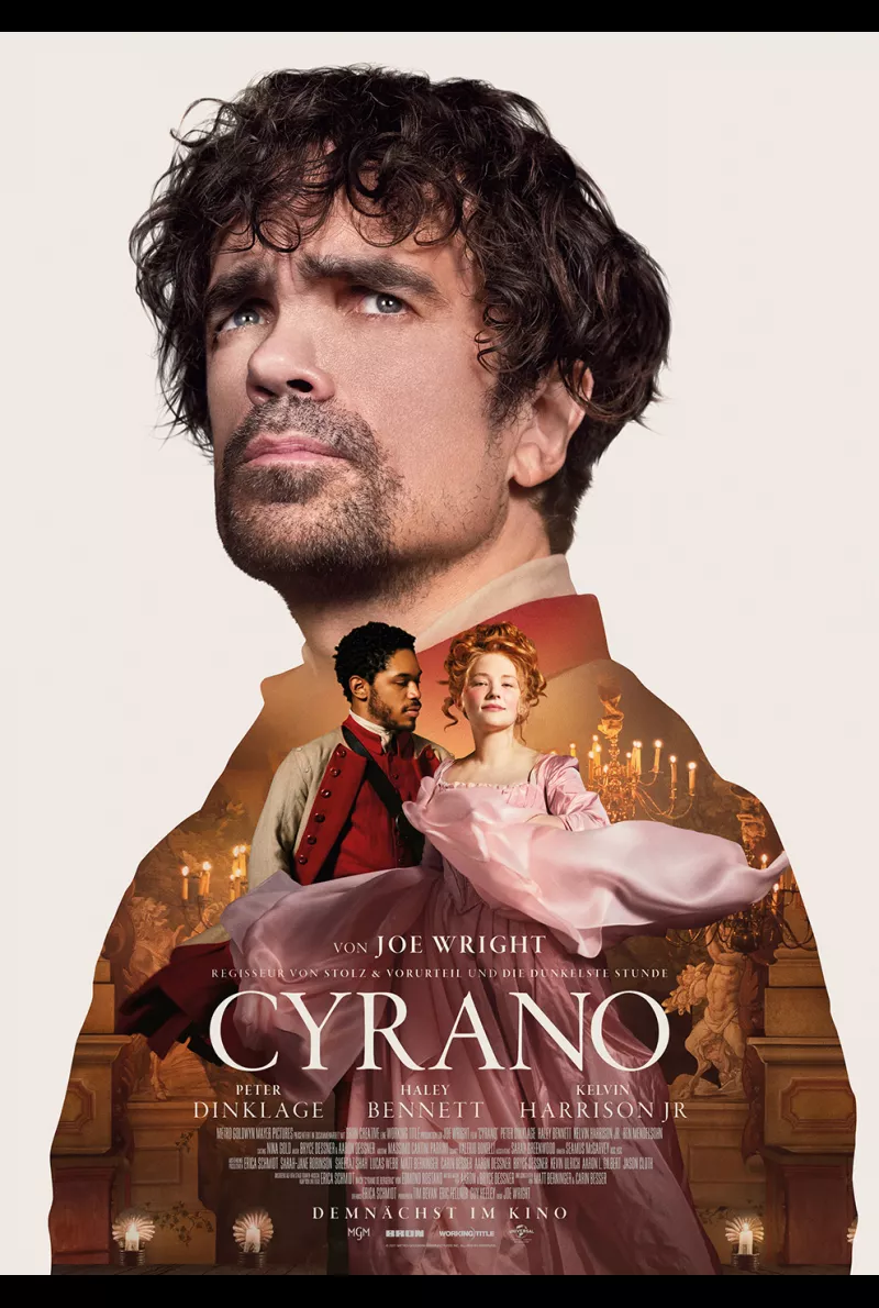 Die Geschichte des hässlichsten Poeten der Literaturgeschichte verfilmt als Musical "Cyrano" von Joe Wright.