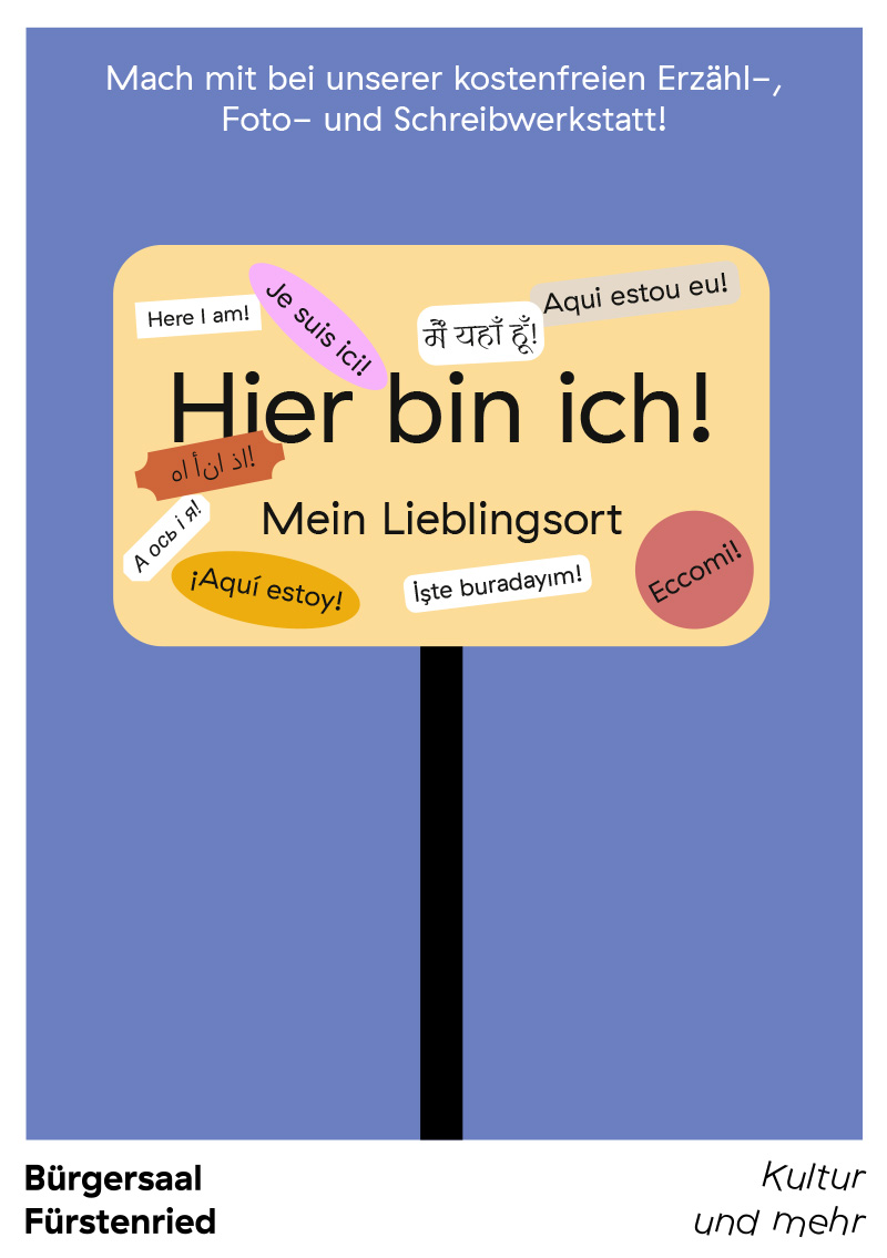 euch die Gelegenheit, in unserer Erzähl-, Fotound Schreibwerkstatt eure Geschichten mit uns zu teilen!