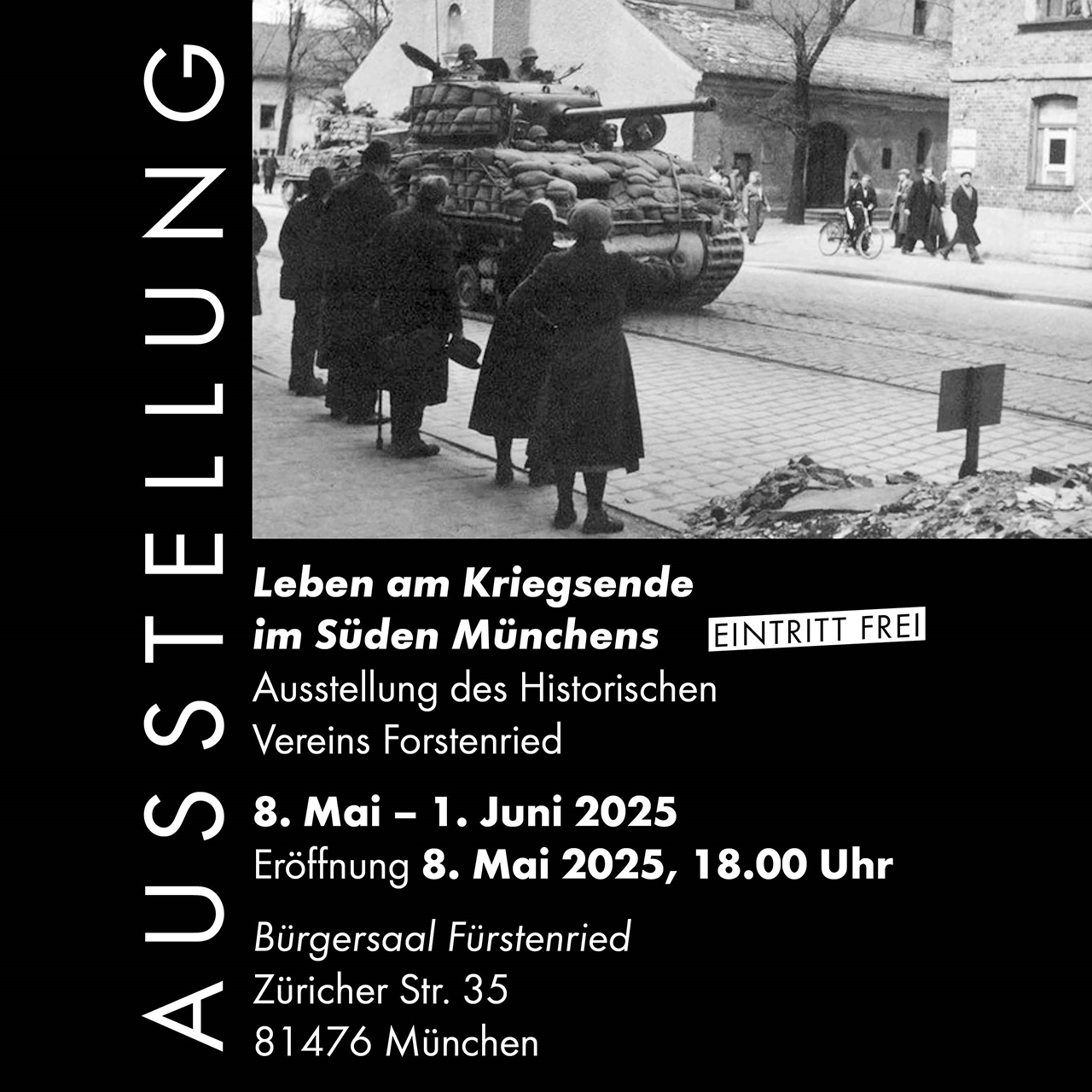 Ausstellung Leben am Kriegsende im Süden Münchens