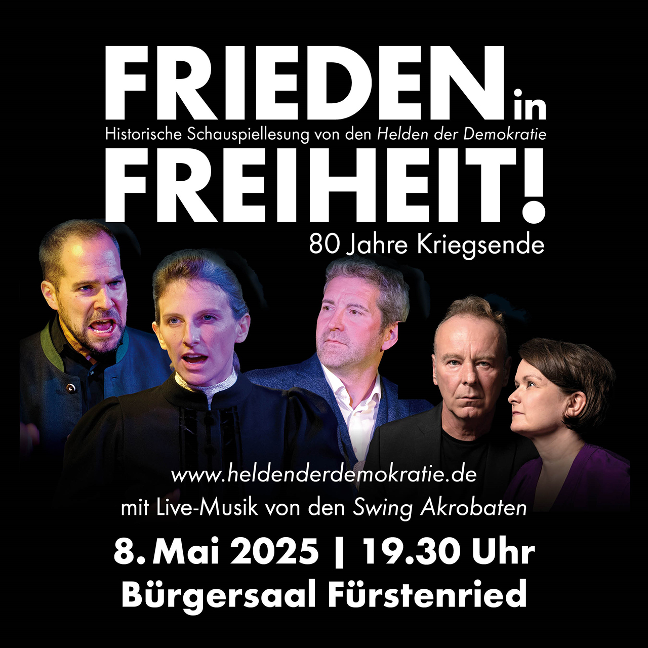 Historische Schauspiellesung Frieden in Freiheit
