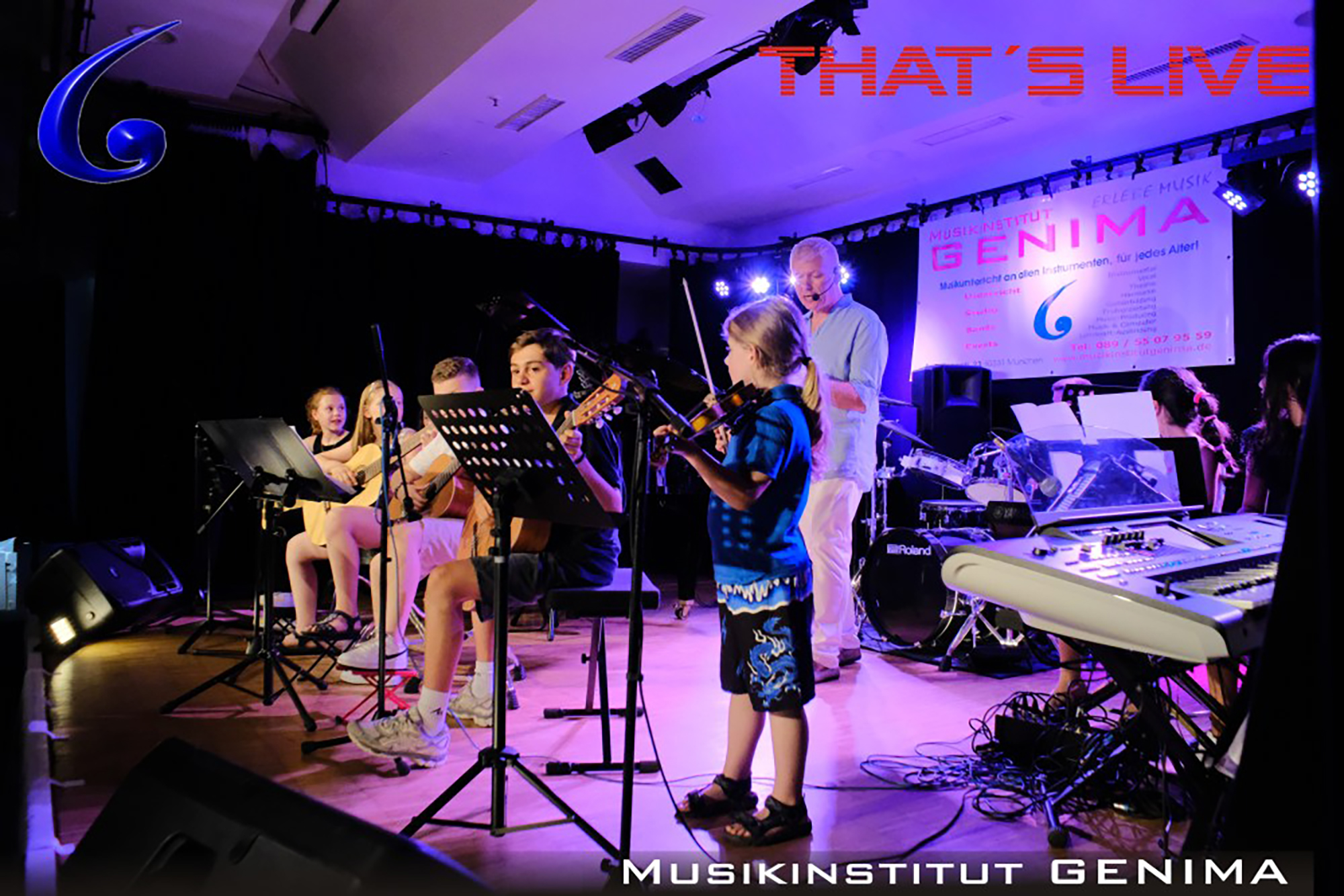 GENIMA Sommerkonzert 2 – 2024 Sommerkonzert des Musikinstitut GENIMA: Schüler spielen klassische Werke, Kinderlieder, aber auch Pop und Rock-Songs und Ethno-Stücke.