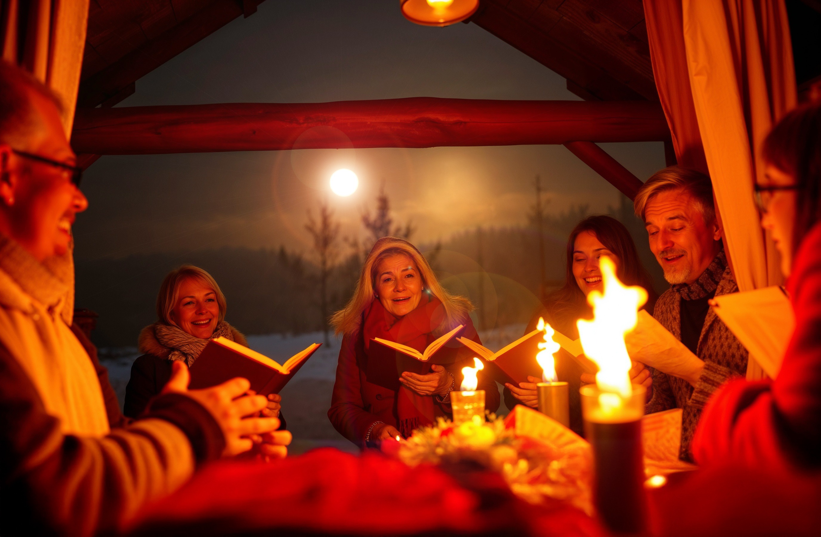 Wer Freude an der Musik hat, genießt in den nächsten Wochen: Gemeinsames Weihnachtsliedersingen im Bürgersaal.
