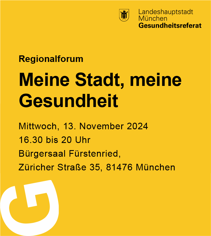 Regionalforum: Meine Stadt - meine Gesundheit. Was braucht es in der Großstadt, um gesund leben, aufwachsen und älter werden zu können?